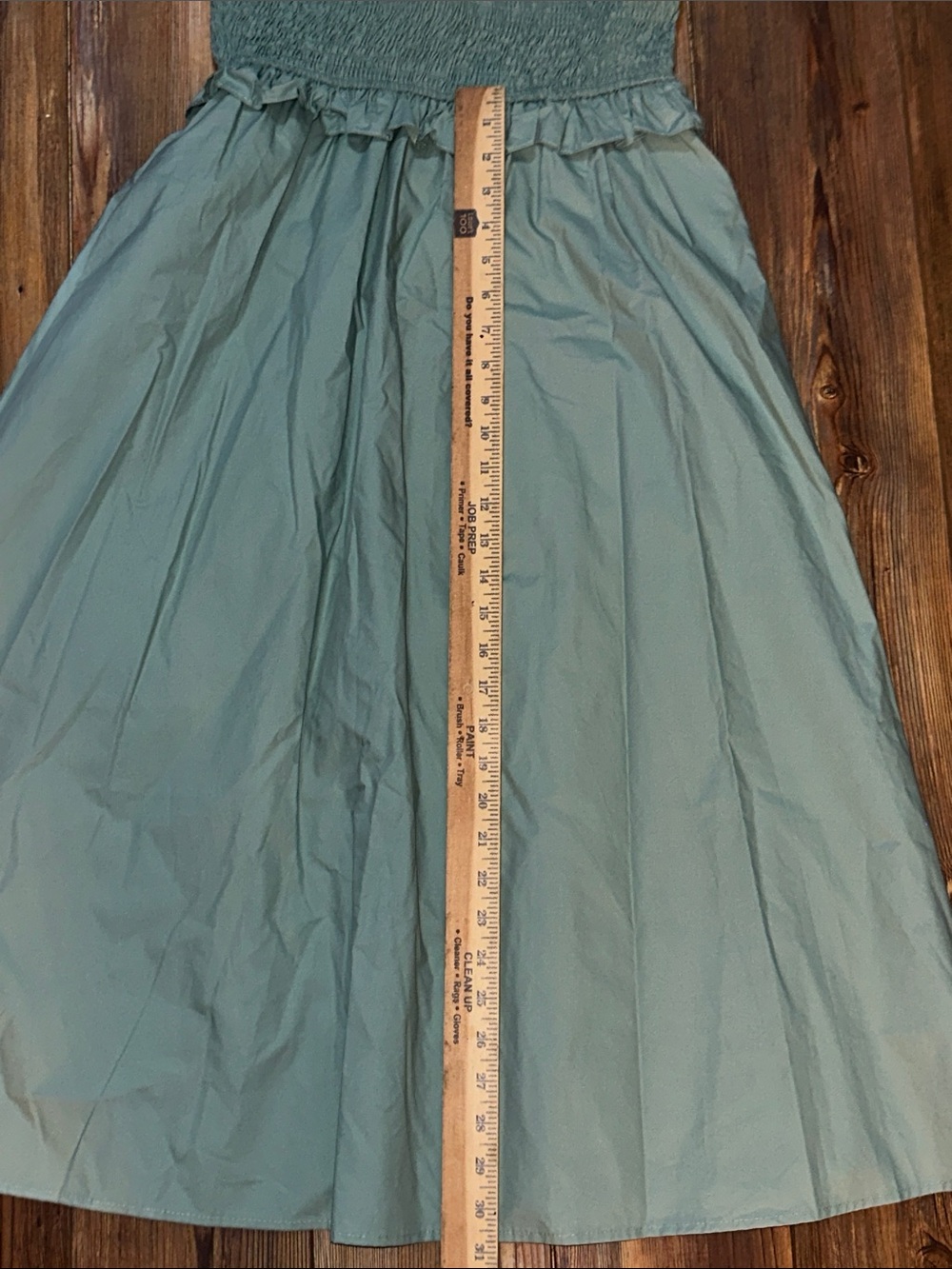 Aureum Robin Smocked Flutter Sleeve Midi Dress in Sage Small NWT - Picture 16 of 16